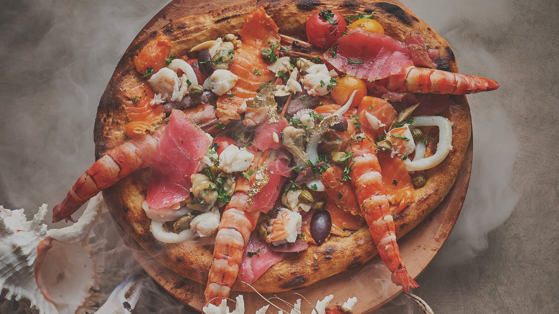 Wood-fired pizza