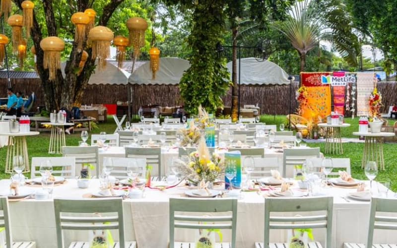 A private celebration under the trees at KEP